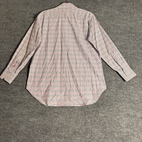 Etro Shirt Mens 42 Large Multicolor Check Plaid Made in Italy Long Sleeve Cotton - Picture 2 of 12